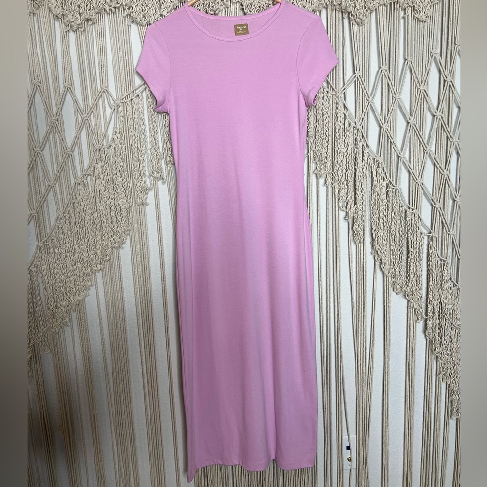 NWOT Free People Free-Est Pink Maxi Stretch Dress Size Small